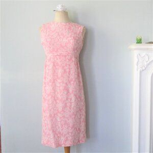 Vintage 1960's Pink Wiggle Dress